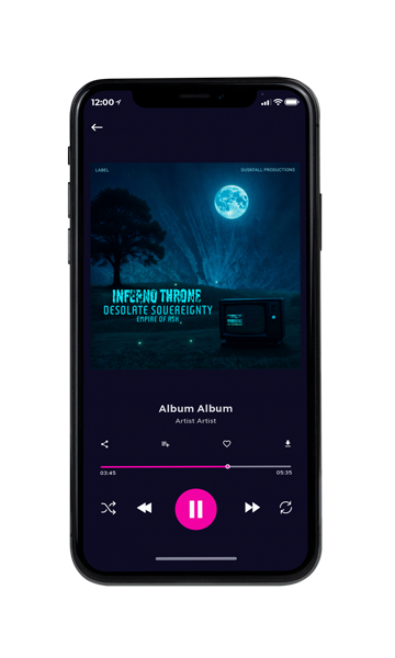 Tablet view of Premade Electronica & Ambient Album Cover - Black Pearl #17670 | AlbumArtZone*