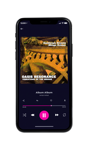 Tablet view of Premade Electronica & Ambient Album Cover - Metallic Bronze #17677 | AlbumArtZone*