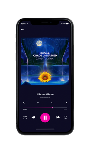 Tablet view of Premade Electronica & Ambient Album Cover - Bunting #17746 | AlbumArtZone*