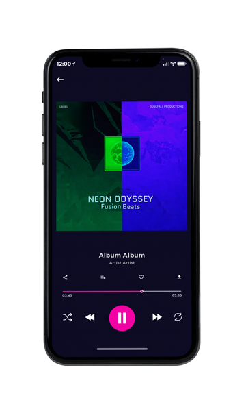 Tablet view of Premade Dance & House Album Cover - Dark Blue #17759 | AlbumArtZone*