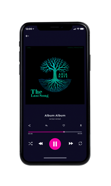 Tablet view of Premade Contemporary Music Album Cover - Black #17848 | AlbumArtZone*