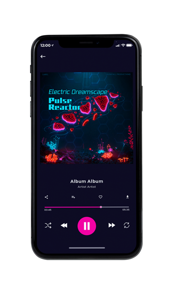 Tablet view of Premade Electronica & Ambient Album Cover - Ebony #17854 | AlbumArtZone*