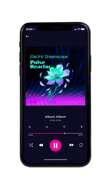 Tablet view of Premade Electronica & Ambient Album Cover - Ebony #17855 | AlbumArtZone*