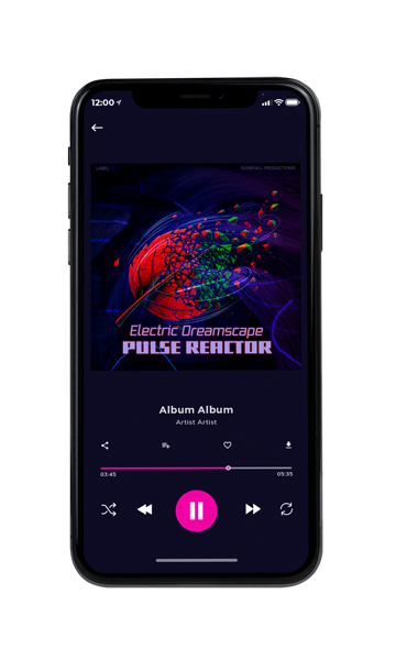 Tablet view of Premade Electronica & Ambient Album Cover - Violet #17864 | AlbumArtZone*