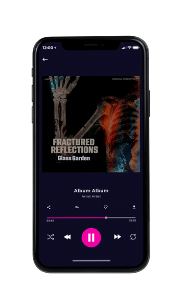 Tablet view of Premade Electronica & Ambient Album Cover - Night Rider #17902 | AlbumArtZone*