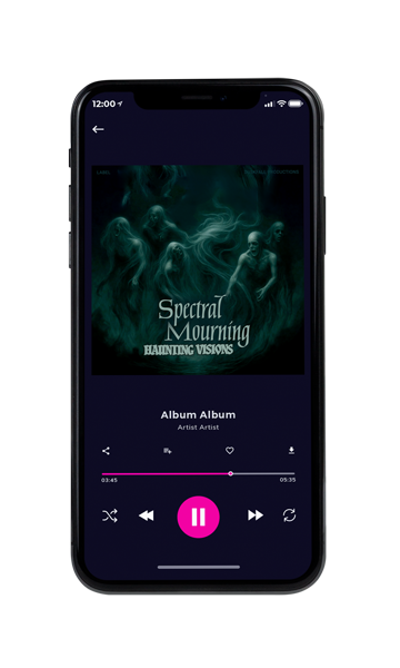Tablet view of Premade Electronica & Ambient Album Cover - Palm Green #17940 | AlbumArtZone*