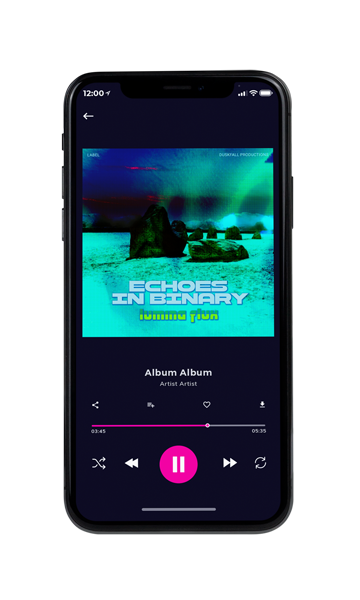 Tablet view of Premade Electronica & Ambient Book Cover - Bright Turquoise #18029 | AlbumArtZone*