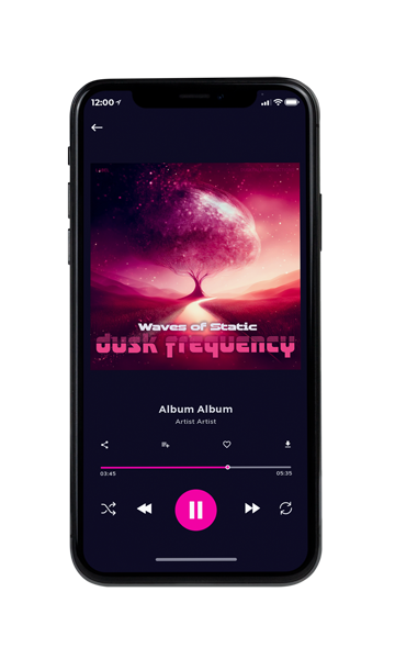Tablet view of Premade Electronica & Ambient Album Cover - Tonys Pink #18033 | AlbumArtZone*