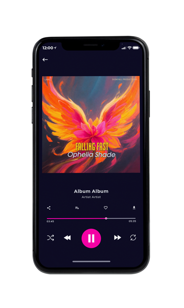 Tablet view of Premade Pop Album Cover - Red Damask #18051 | AlbumArtZone*