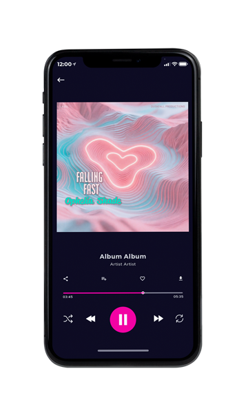 Tablet view of Premade Electronica & Ambient Album Cover - Lily #18052 | AlbumArtZone*