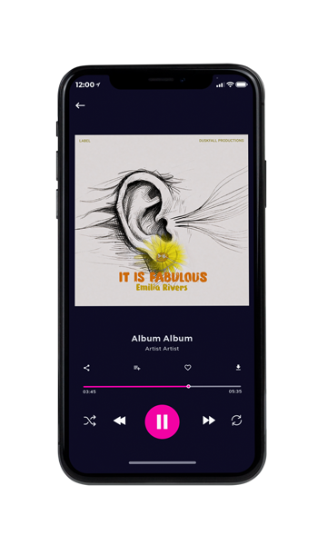 Tablet view of Premade Pop Album Cover - Satin Linen #18073 | AlbumArtZone*