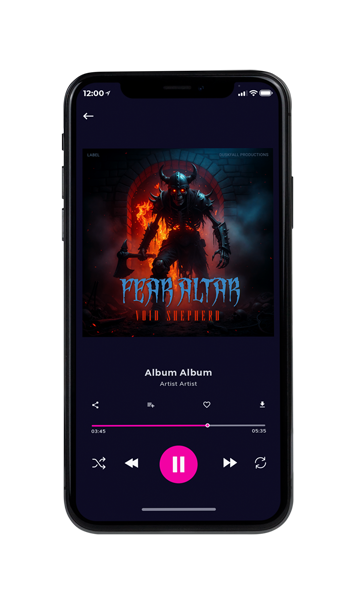 Tablet view of Premade Heavy Metal & Gothic Metal Album Cover - Thunder #18094 | AlbumArtZone*