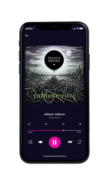 Tablet view of Premade Electronica & Ambient Album Cover - Celeste #18109 | AlbumArtZone*