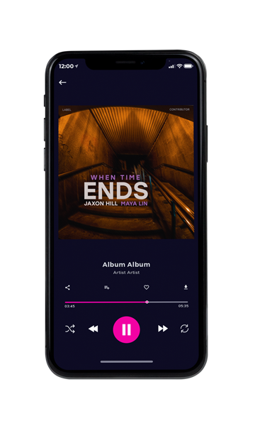 Tablet view of Premade Electronica & Ambient Album Cover - Graphite #18251 | AlbumArtZone*