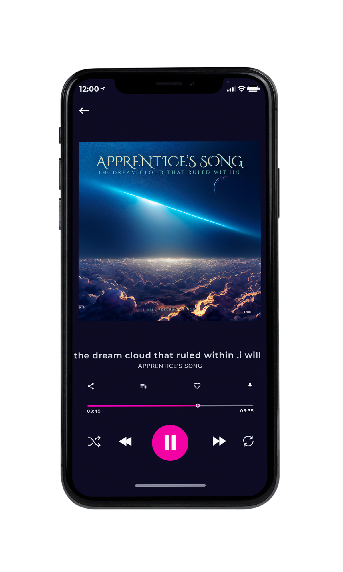 Tablet view of Premade Heavy Metal & Gothic Metal Album Cover - Cloud Burst #20130 | AlbumArtZone*