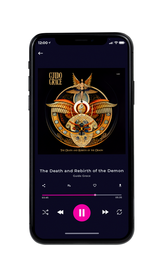 Tablet view of Premade Heavy Metal & Gothic Metal Album Cover - Night Rider #20661 | AlbumArtZone*