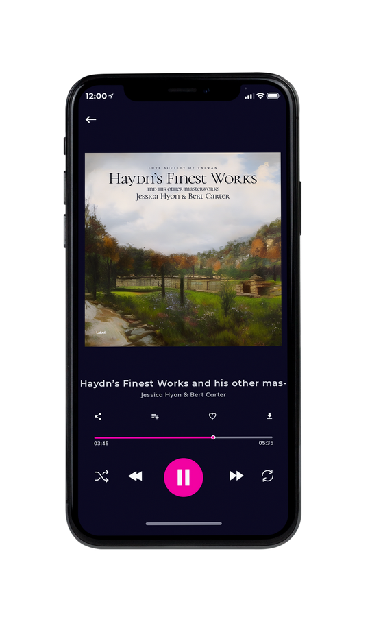 Tablet view of Premade Classical & Romantic Music Album Cover - Swirl #21109 | AlbumArtZone*