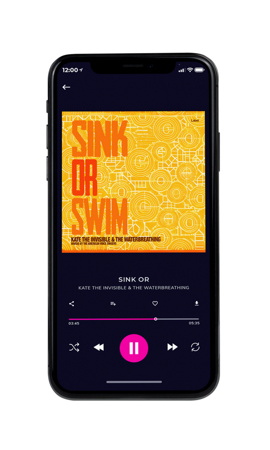 Tablet view of Premade Contemporary Music Album Cover - Lightning Yellow #21272 | AlbumArtZone*