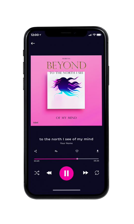 Tablet view of Premade Pop Album Cover - Persian Pink #21417 | AlbumArtZone*