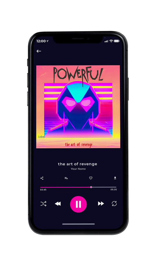 Tablet view of Premade Rock,Punk & Alternative Album Cover - Fun Blue #21421 | AlbumArtZone*