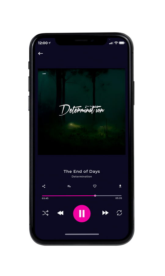 Tablet view of Premade Electronica & Ambient Album Cover - Palm Green #22102 | AlbumArtZone*