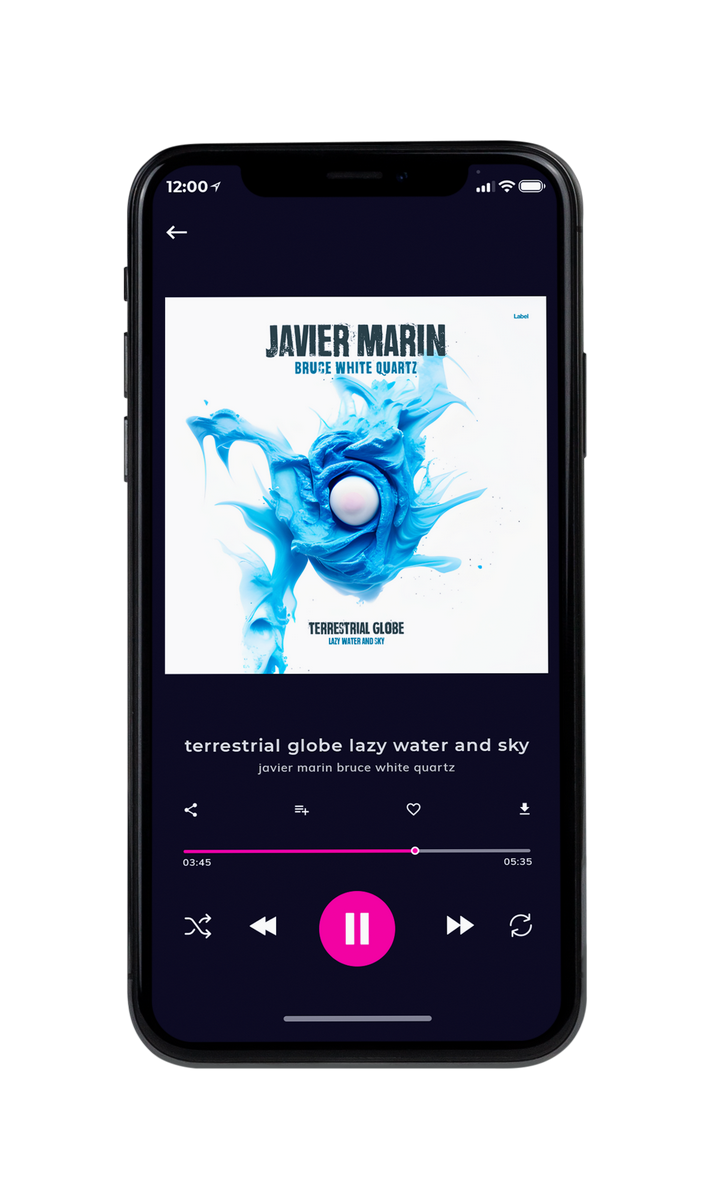 Tablet view of Premade Pop Album Cover - Curious Blue #22361 | AlbumArtZone*