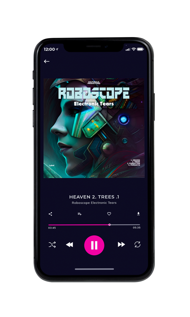 Tablet view of Premade Electronica & Ambient Album Cover - Ebony Clay #23183 | AlbumArtZone*