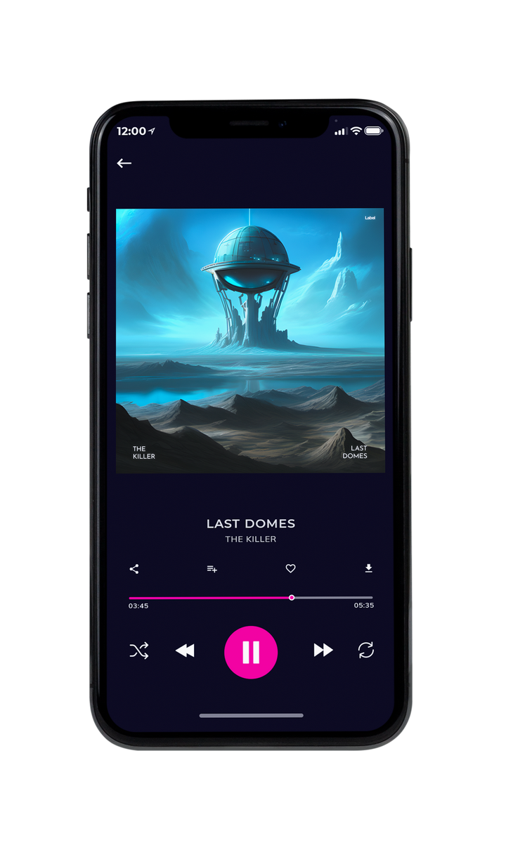 Tablet view of Premade Electronica & Ambient Album Cover - Fiord #23317 | AlbumArtZone*