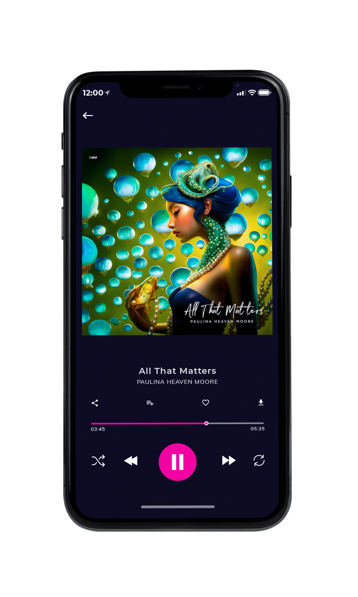 Tablet view of Premade Classical & Romantic Music Album Cover - Seaweed #23515 | AlbumArtZone*