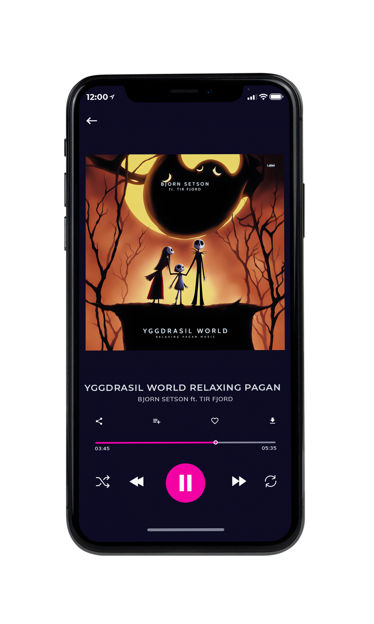 Tablet view of Premade Music for Children Album Cover - Night Rider #23537 | AlbumArtZone*