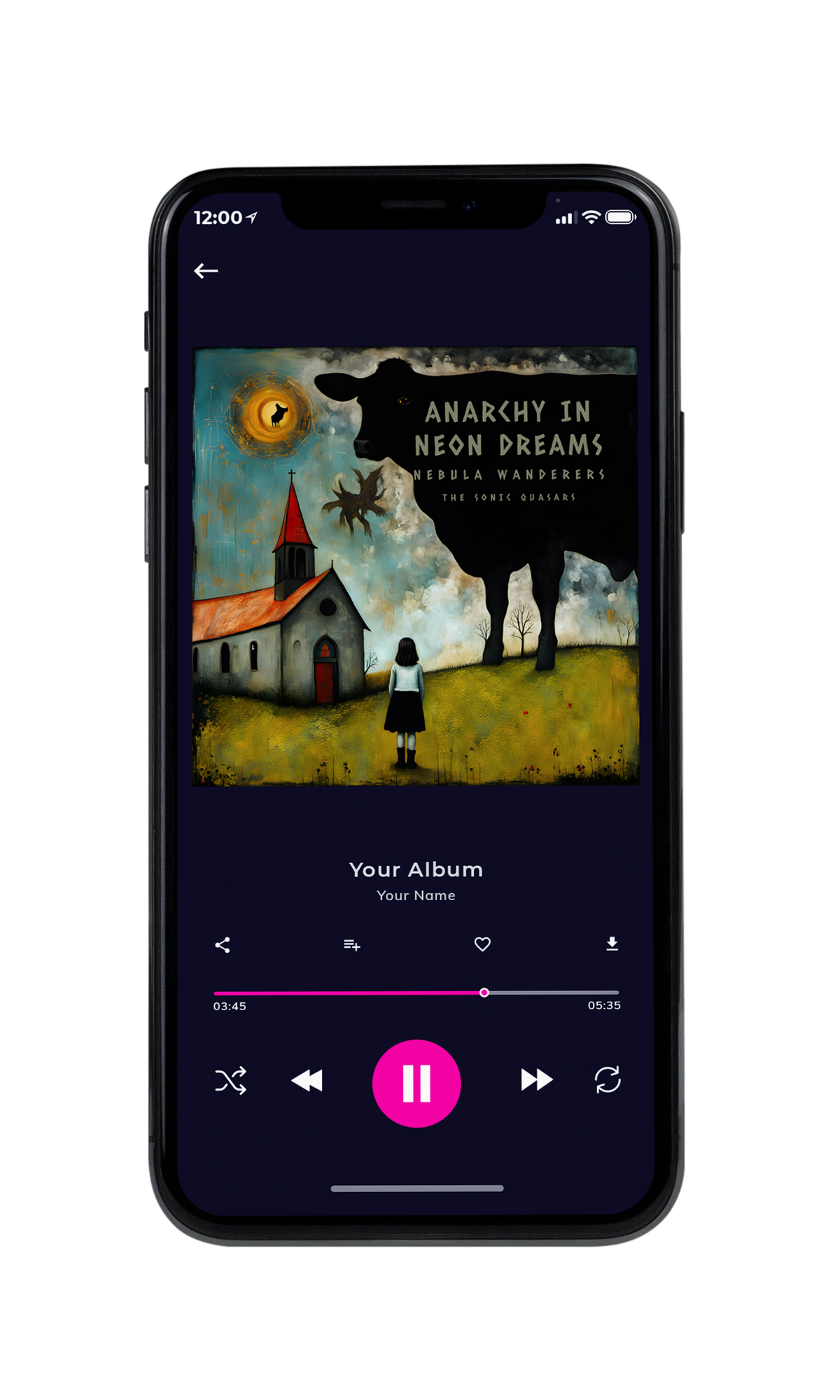 Tablet view of Premade Indie & Folk Music Album Cover - Rangitoto #23544 | AlbumArtZone*
