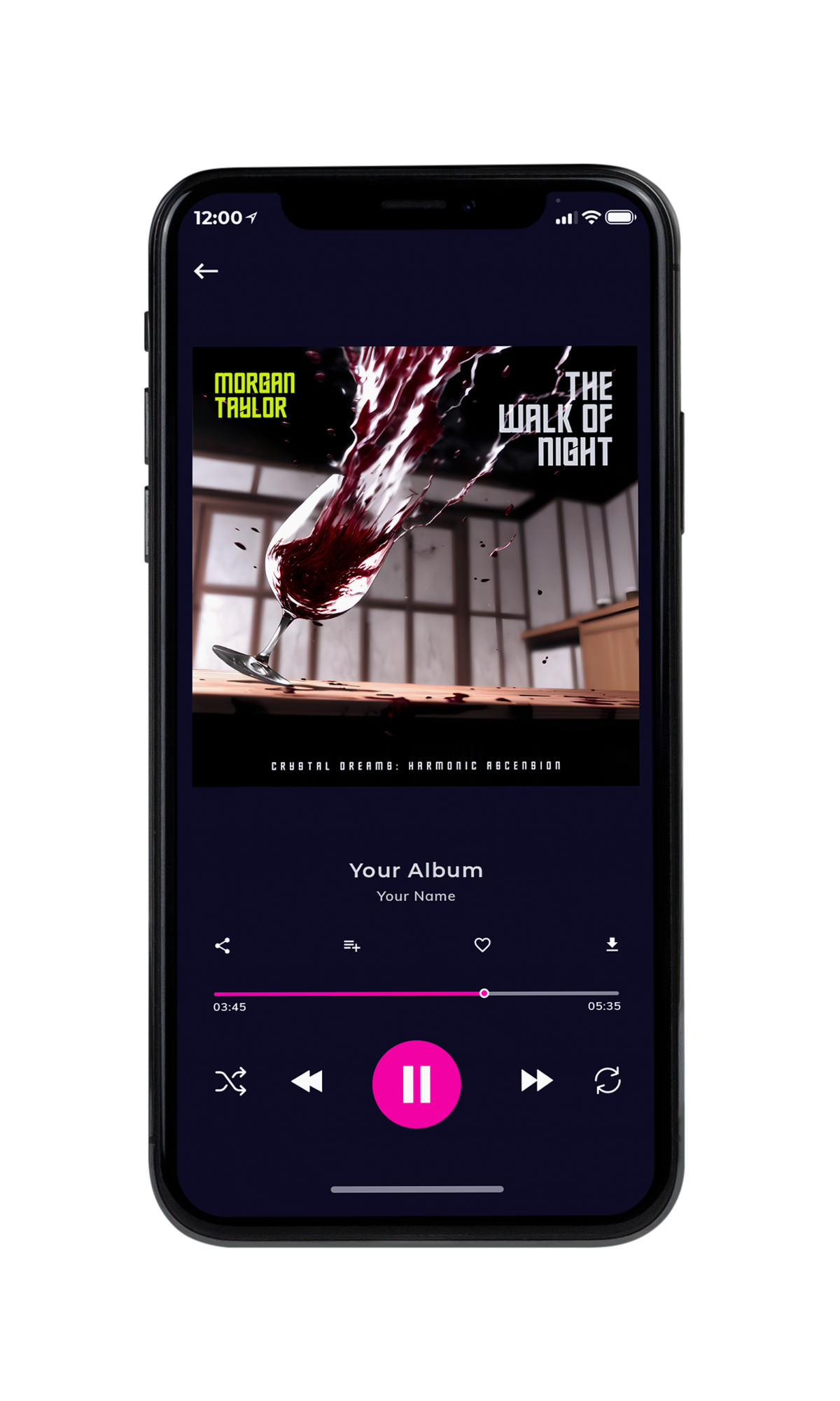 Tablet view of Premade Pop Album Cover - Soft Amber #23648 | AlbumArtZone*