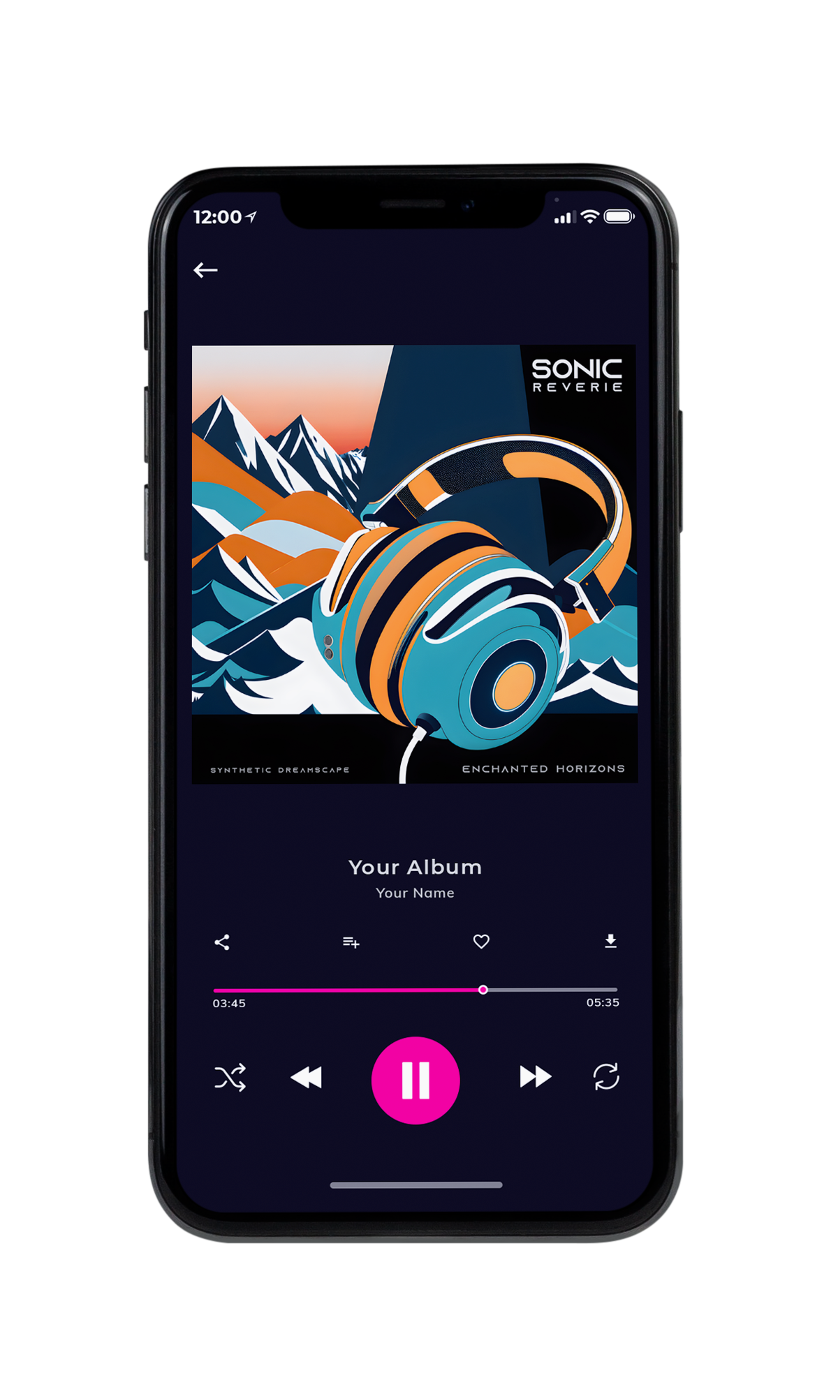 Tablet view of Premade Electronica & Ambient Album Cover - Ebony #23655 | AlbumArtZone*