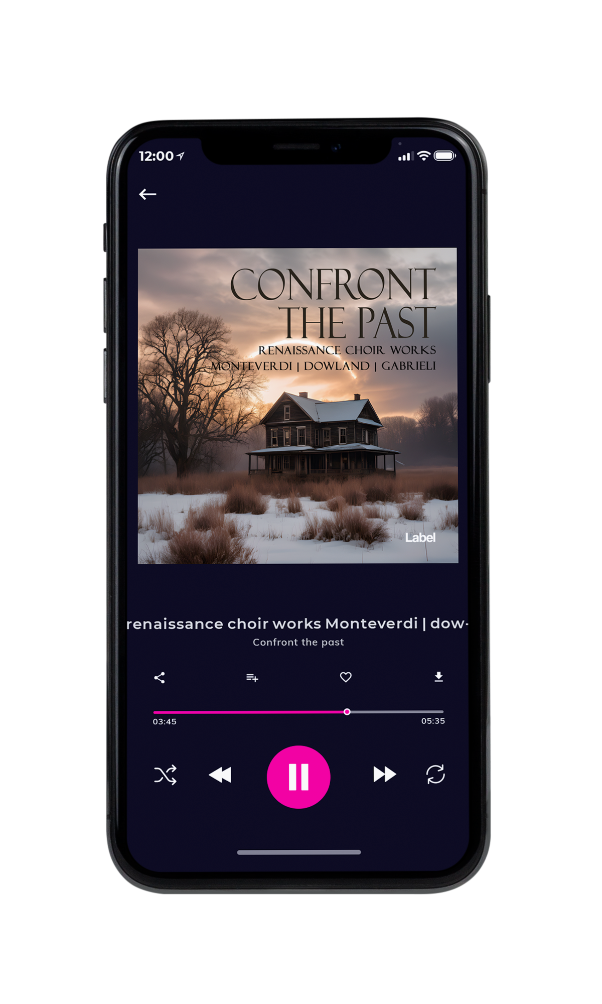 Tablet view of Premade Christmas Music Album Cover - Del Rio #23677 | AlbumArtZone*