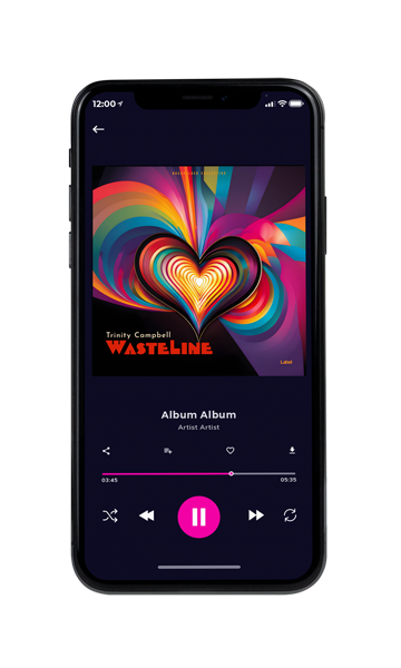 Tablet view of Premade Pop Album Cover - Red Damask #23725 | AlbumArtZone*