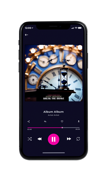 Tablet view of Premade Classical & Romantic Music Album Cover - Soft Amber #23748 | AlbumArtZone*