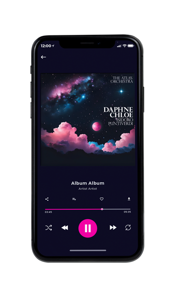 Tablet view of Premade Podcast Album Cover - Steel Gray #23802 | AlbumArtZone*