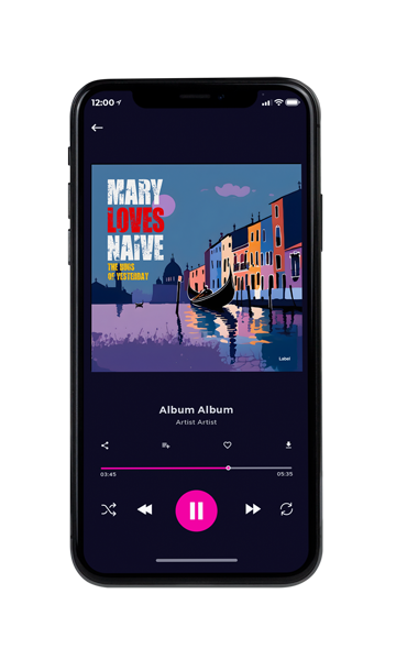 Tablet view of Premade Podcast Album Cover - Waikawa Gray #23820 | AlbumArtZone*