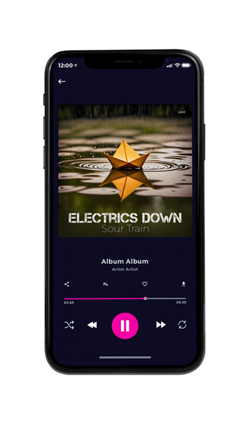 Tablet view of Premade Music for Children Album Cover - Black Marlin #23921 | AlbumArtZone*