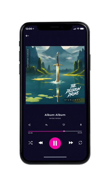 Tablet view of Premade Podcast Album Cover - Mineral Green #24091 | AlbumArtZone*