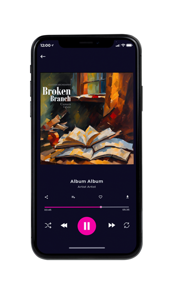 Tablet view of Premade Contemporary Music Album Cover - Birch #24107 | AlbumArtZone*
