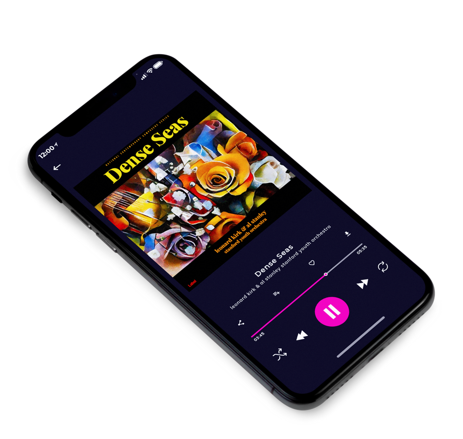3D view of Premade Contemporary Music Album Cover - Night Rider #66 | AlbumArtZone*