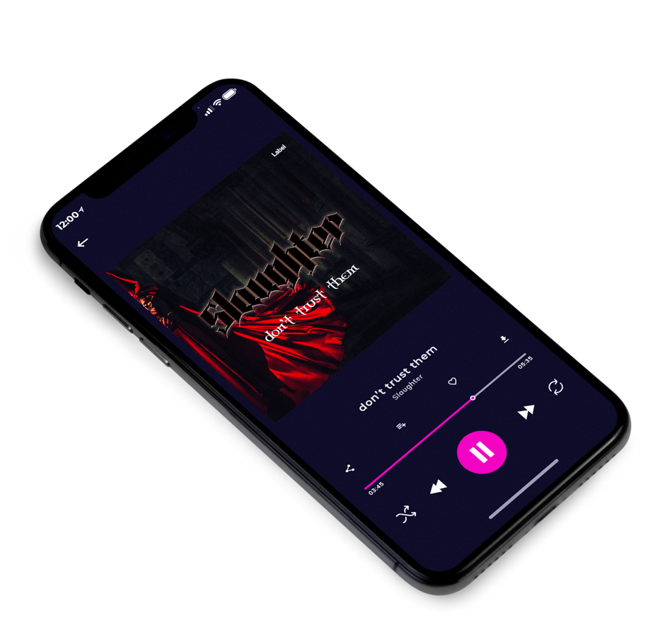 3D view of Premade Heavy Metal & Gothic Metal Album Cover - Thunder #110 | AlbumArtZone*