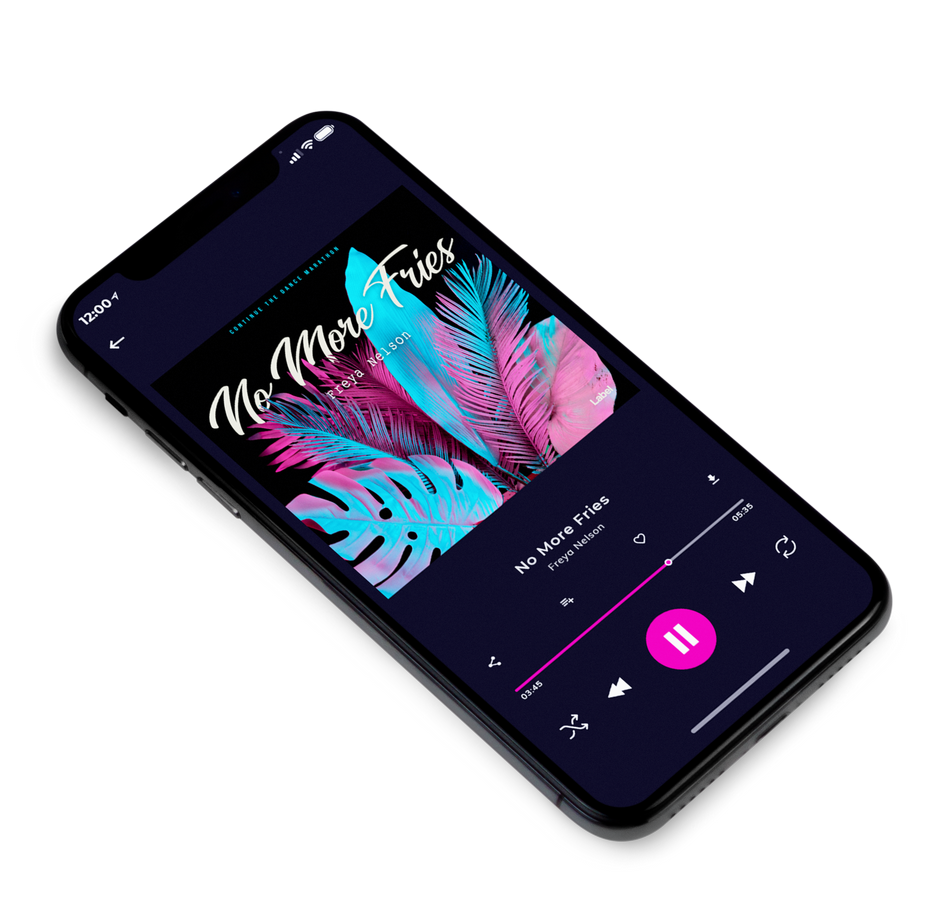 3D view of Premade Pop Album Cover - Puce #167 | AlbumArtZone*