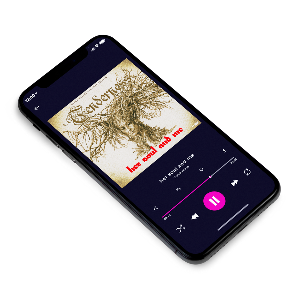 3D view of Premade Indie & Folk Music Album Cover - Bone #289 | AlbumArtZone*