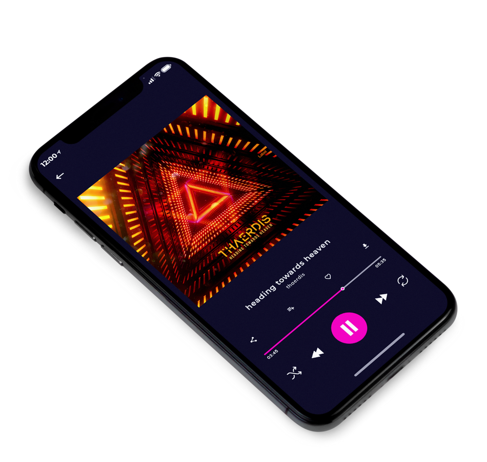 3D view of Premade Electronica & Ambient Album Cover - Hot Cinnamon #481 | AlbumArtZone*