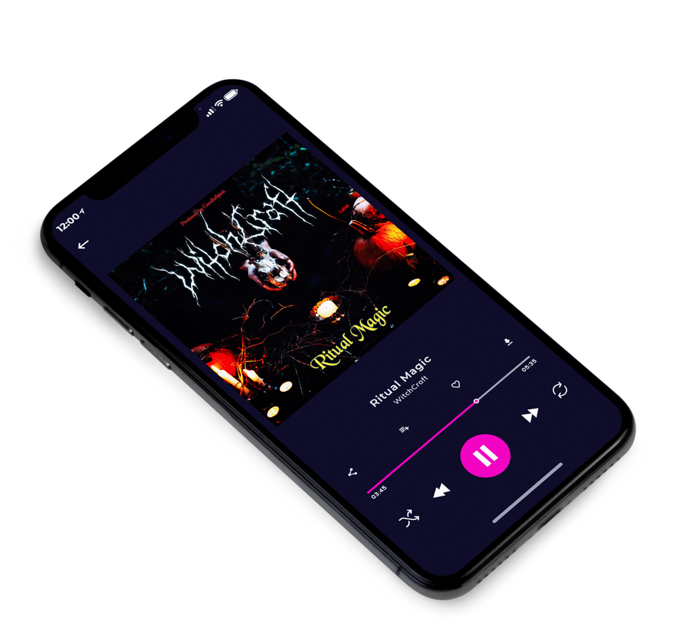 3D view of Premade Heavy Metal & Gothic Metal Album Cover - Woodsmoke #1194 | AlbumArtZone*
