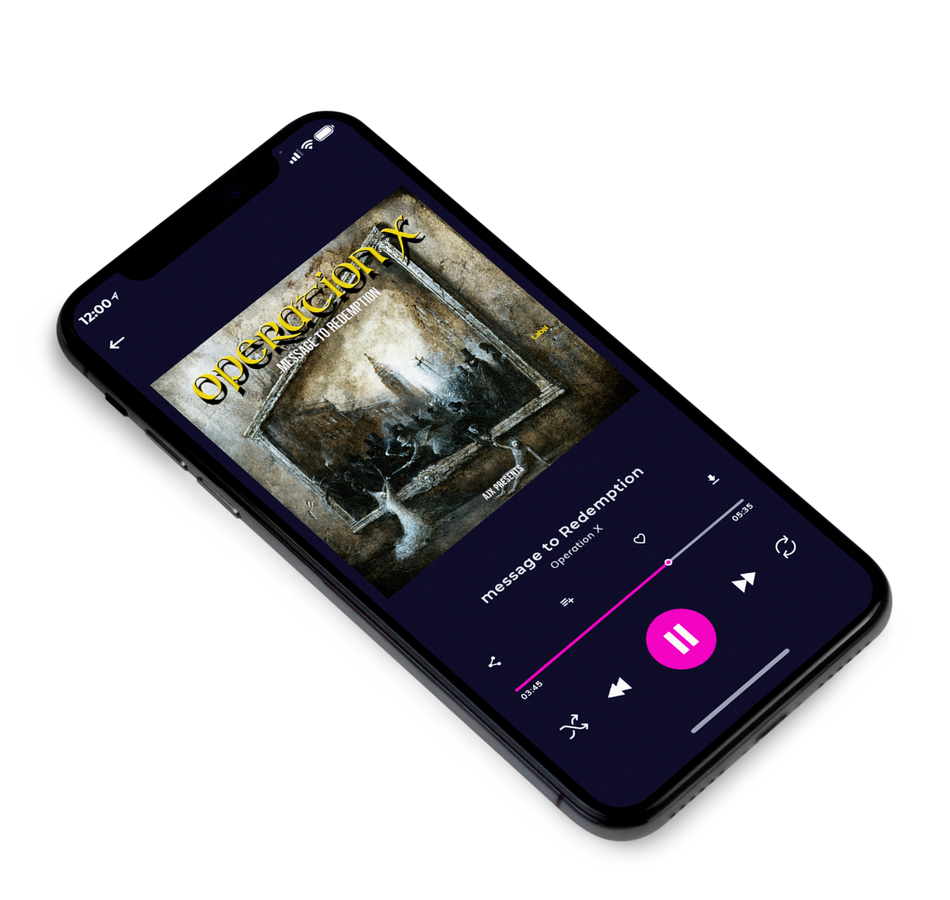 3D view of Premade Heavy Metal & Gothic Metal Album Cover - Rangitoto #1245 | AlbumArtZone*
