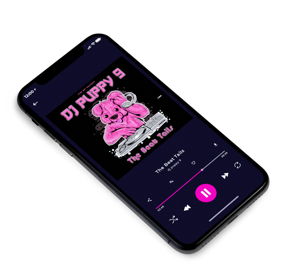 3D view of Premade Dance & House Album Cover - Deep Blush #1354 | AlbumArtZone*