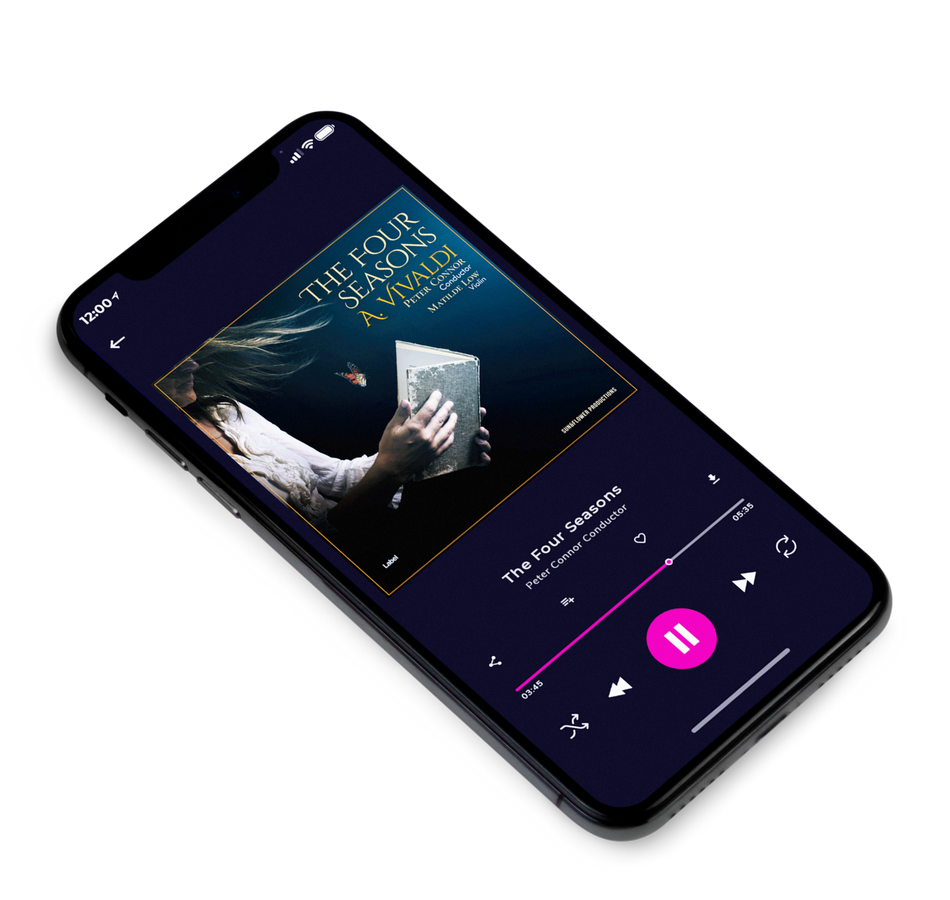 3D view of Premade Classical & Romantic Music Album Cover - Ebony #1373 | AlbumArtZone*